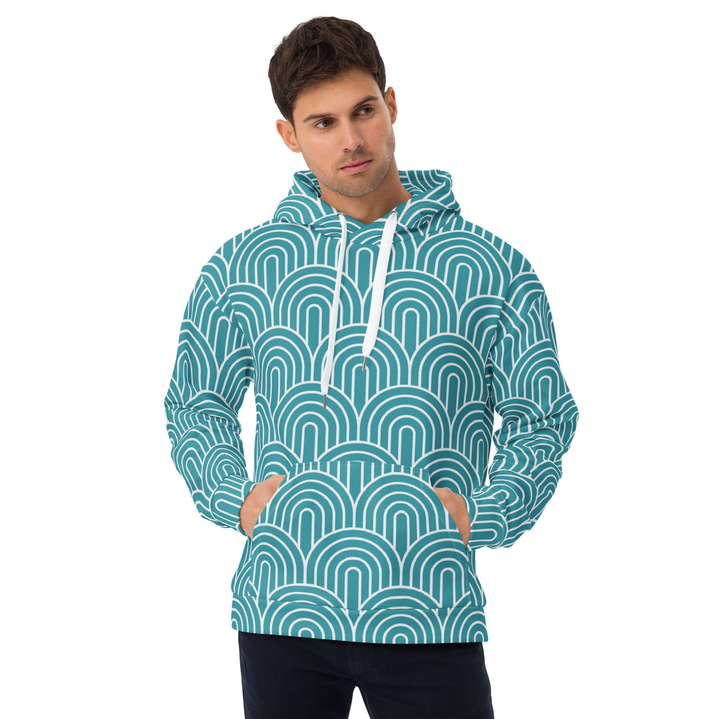GEOMETRIC Blue Unisex Hoodie