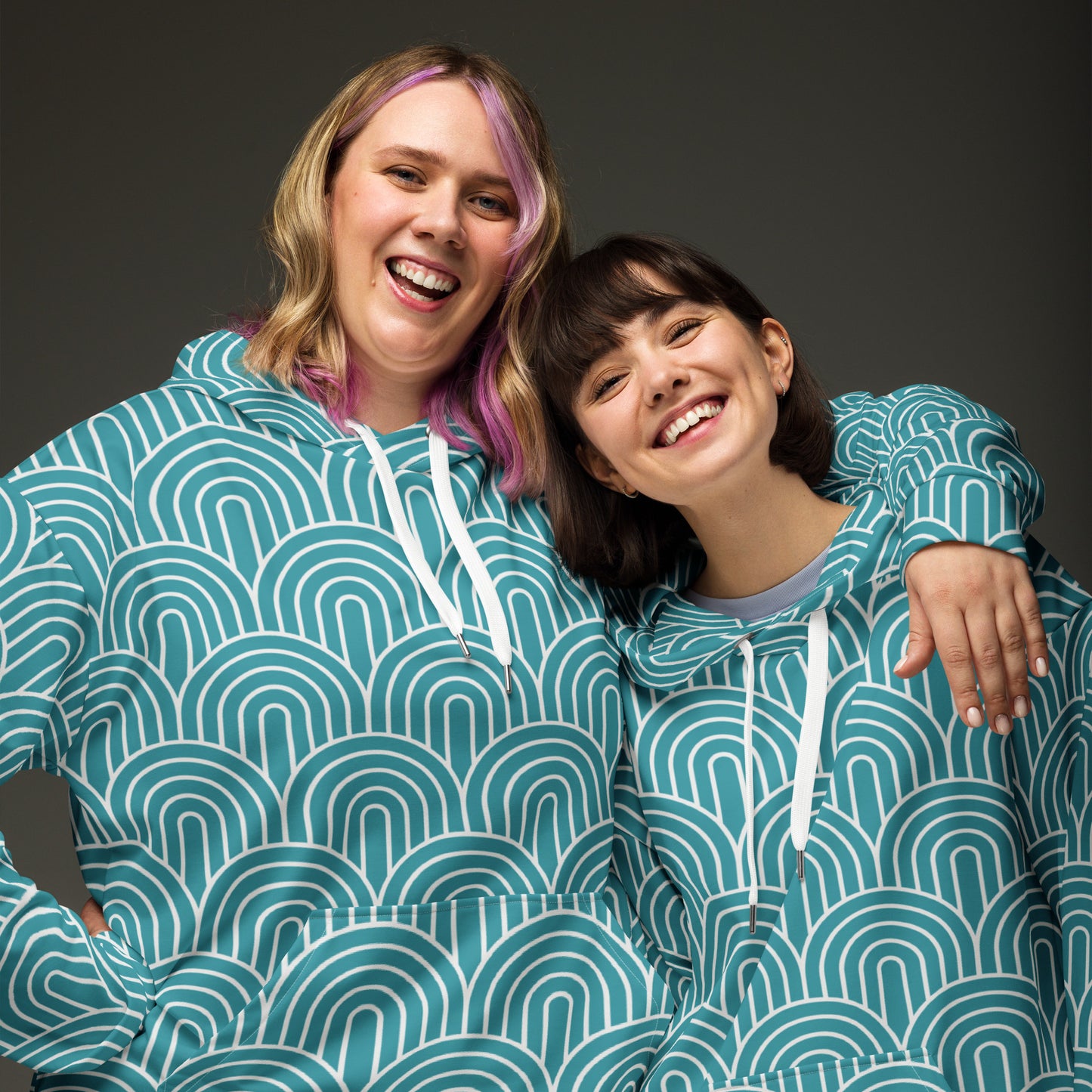 GEOMETRIC Blue Unisex Hoodie