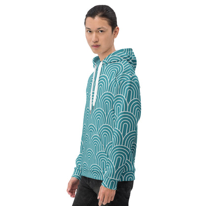 GEOMETRIC Blue Unisex Hoodie