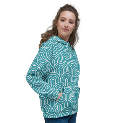 GEOMETRIC Blue Unisex Hoodie