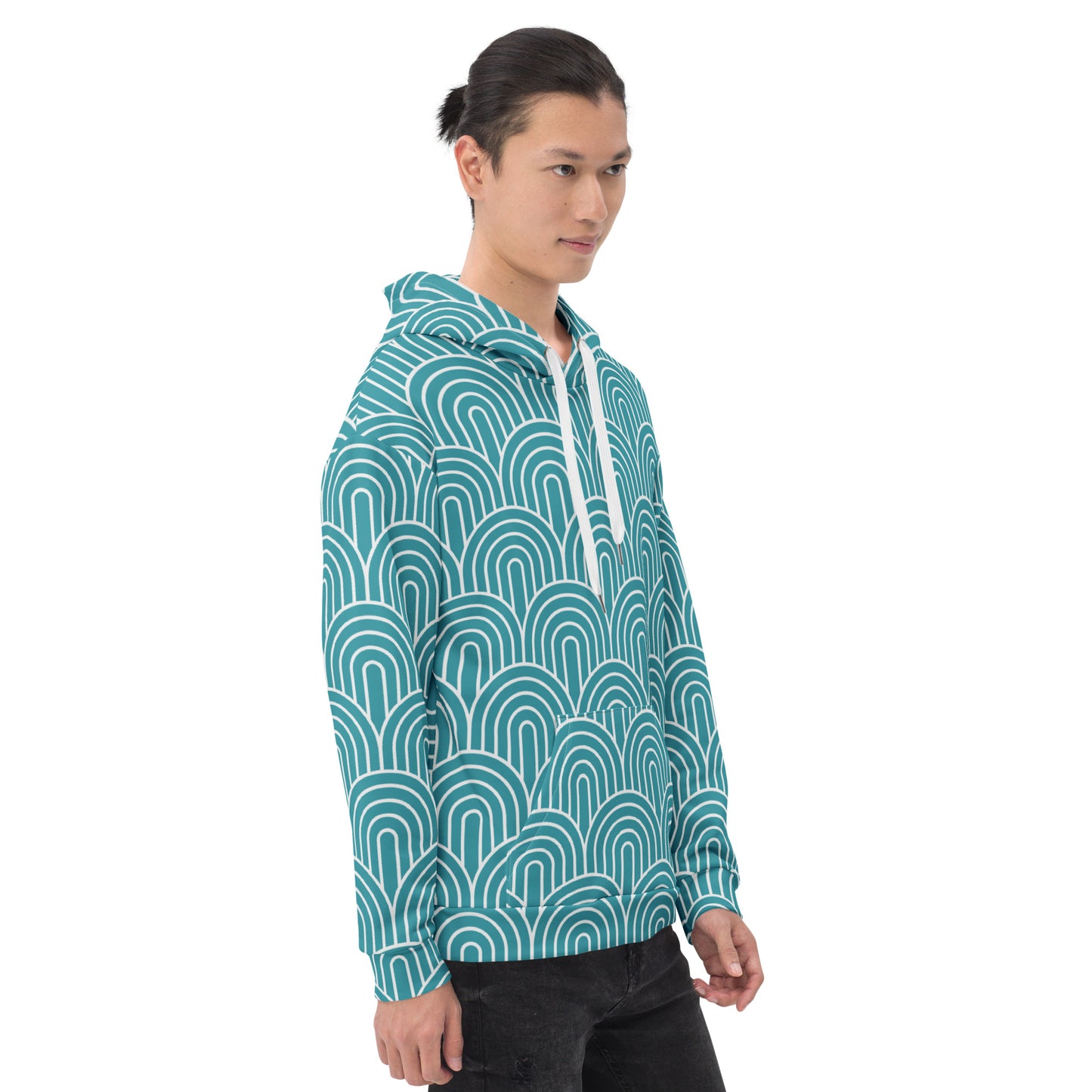 GEOMETRIC Blue Unisex Hoodie