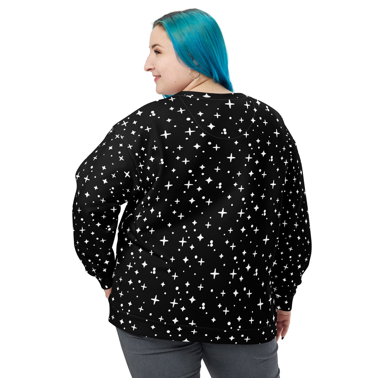 SPARKLES BLACK Unisex Sweatshirt
