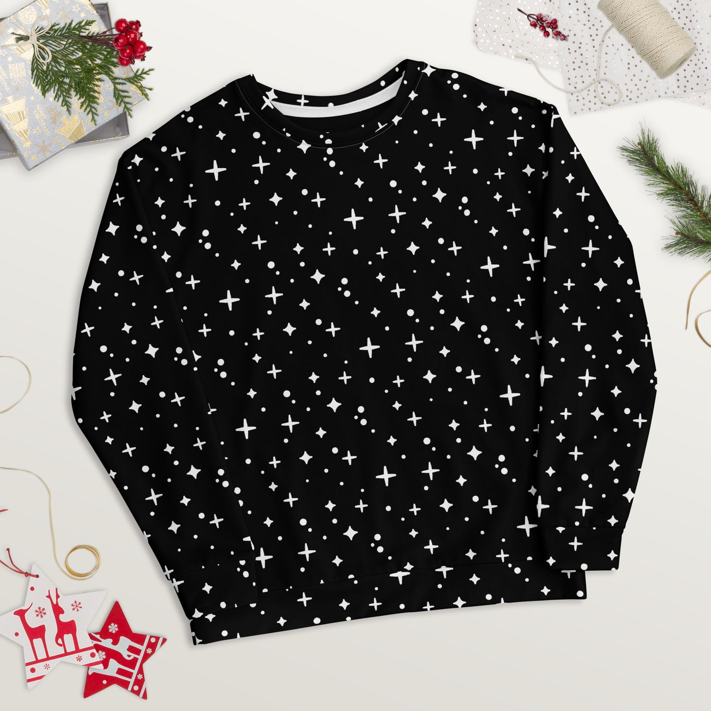 SPARKLES BLACK Unisex Sweatshirt