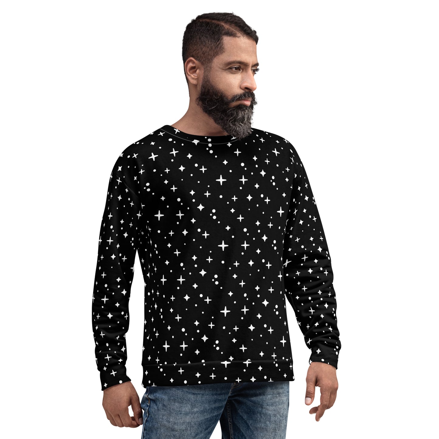 SPARKLES BLACK Unisex Sweatshirt