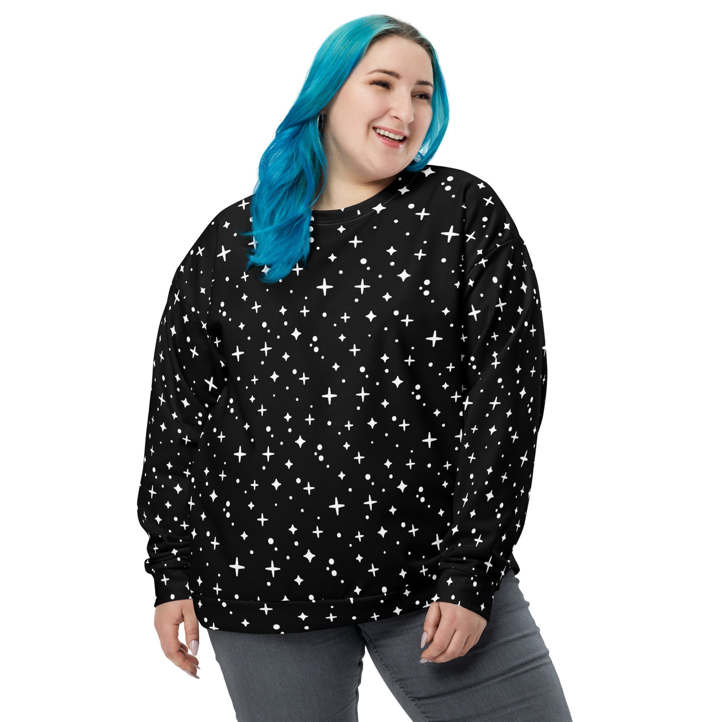 SPARKLES BLACK Unisex Sweatshirt