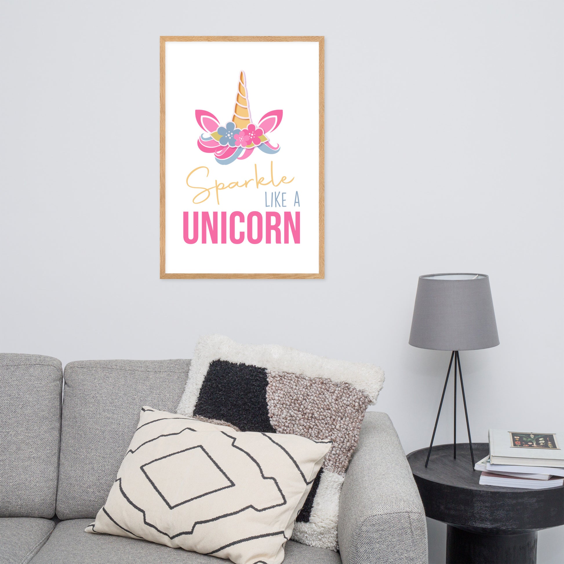 SPARKLE LIKE A UNICORN Framed matte paper poster - ASHRILEYPRINTS