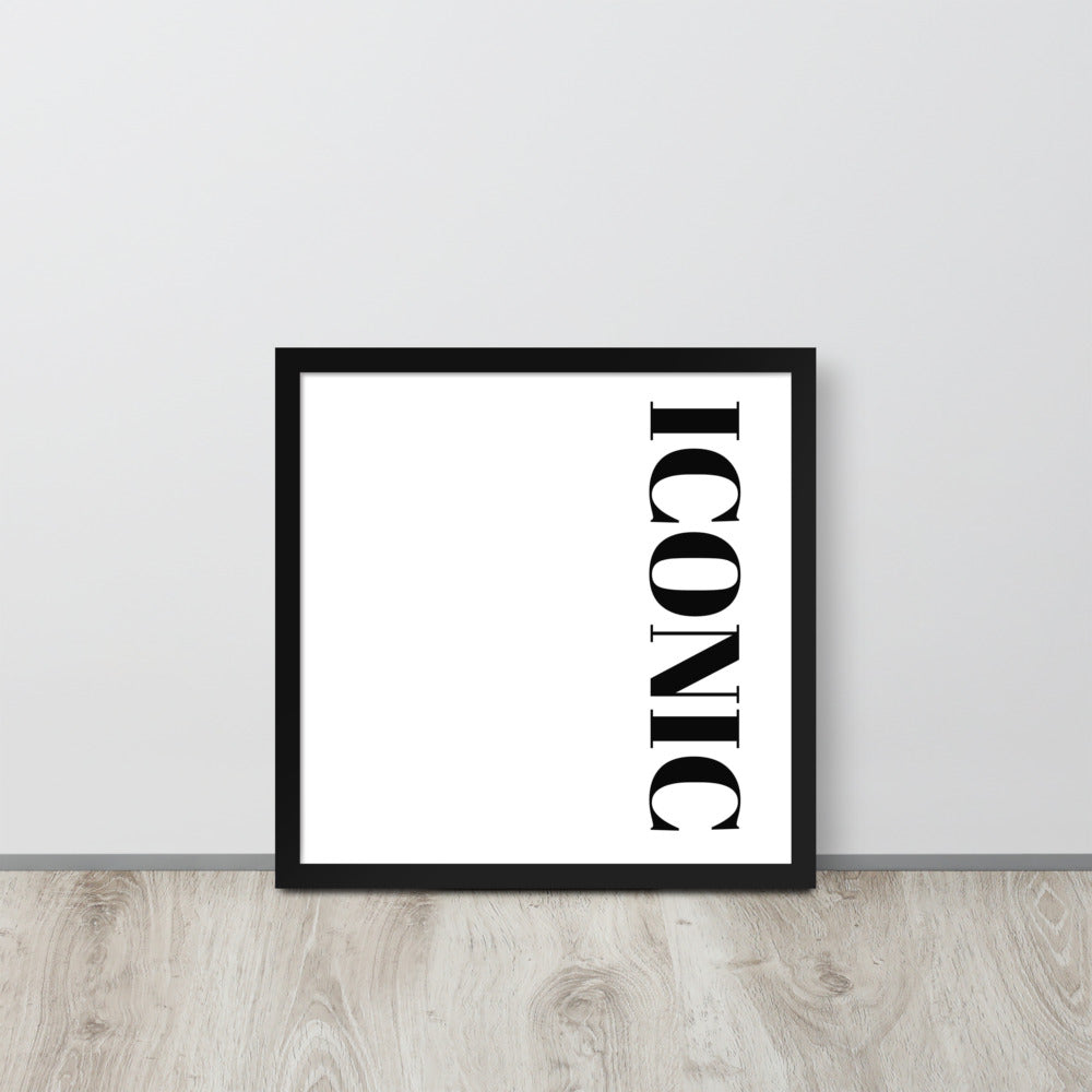 ICONIC Framed poster - ASHRILEYPRINTS