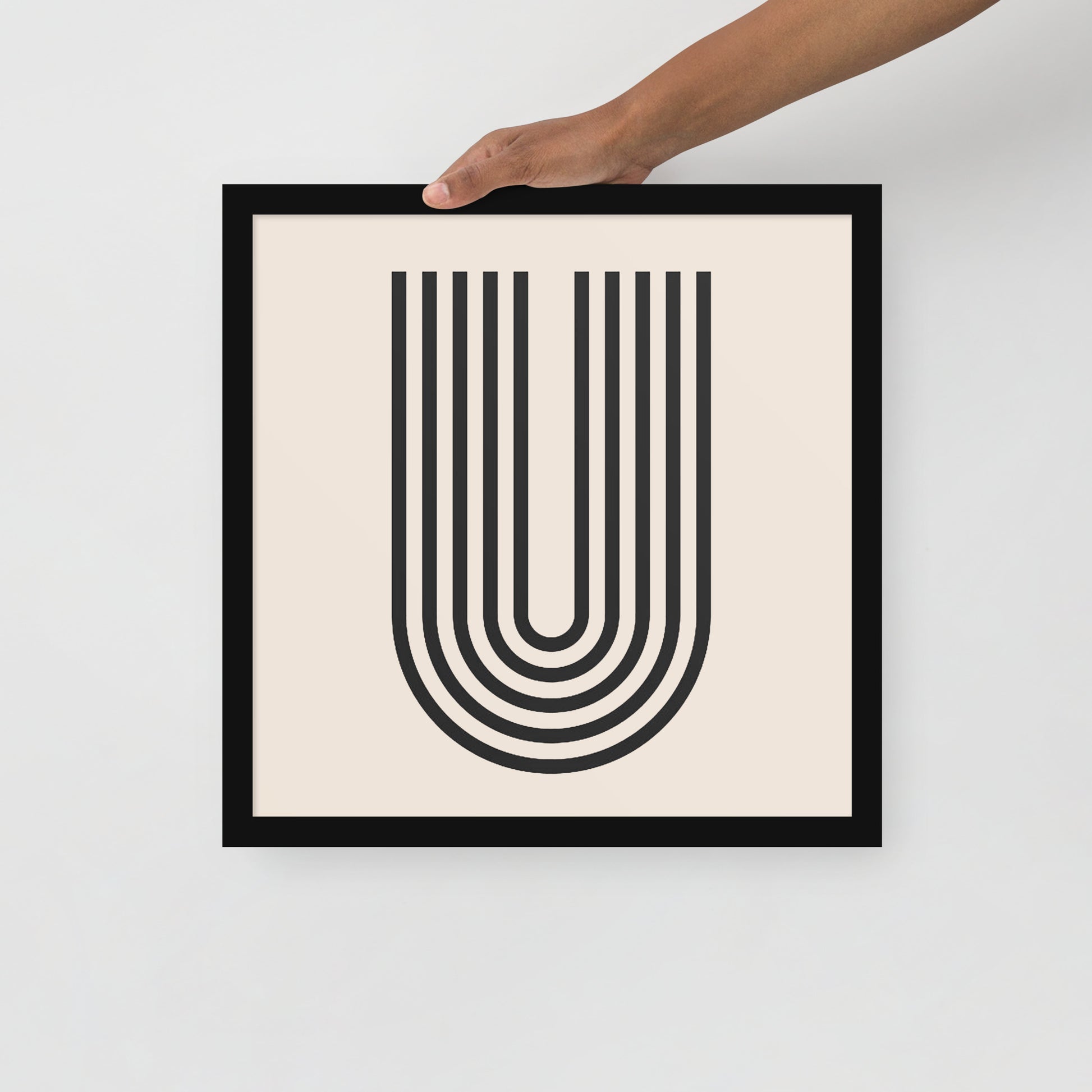GEOMETRIC LINE Framed poster - ASHRILEYPRINTS