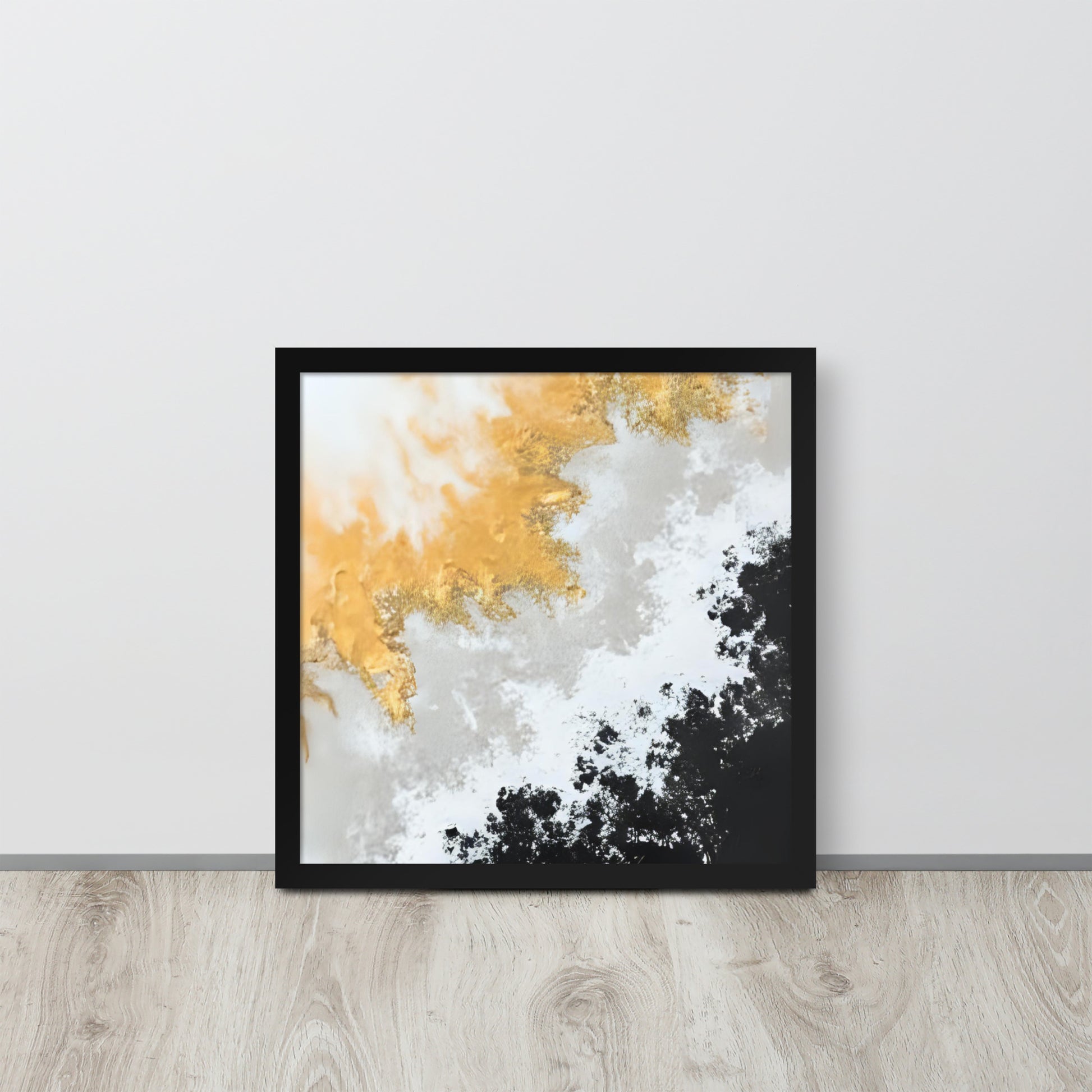 ABSTRACT DUTCH POUR Framed poster - AI Generated - ASHRILEYPRINTS