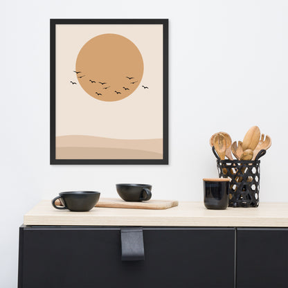 DESERT SUN Framed poster