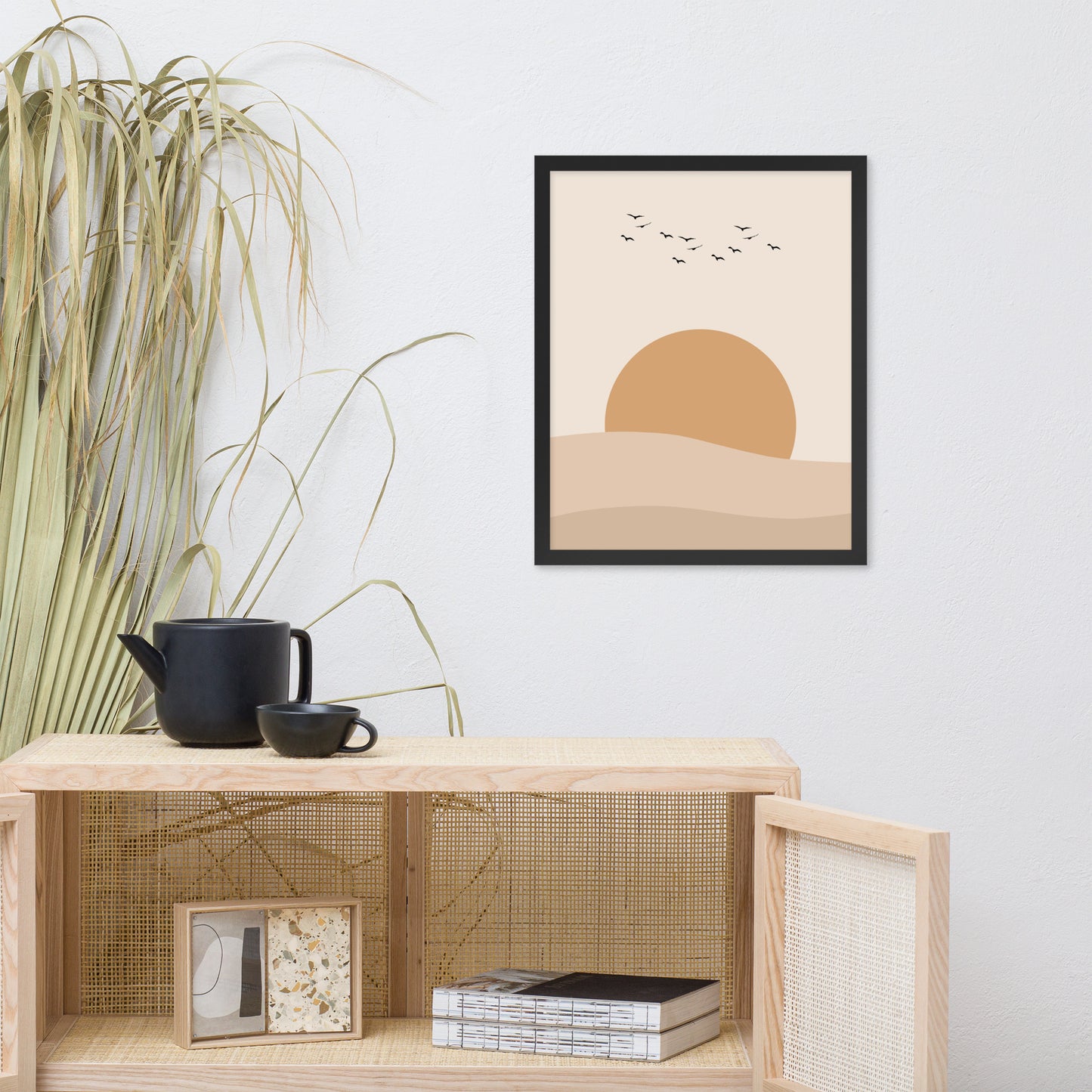 DESERT SUNSET Framed poster