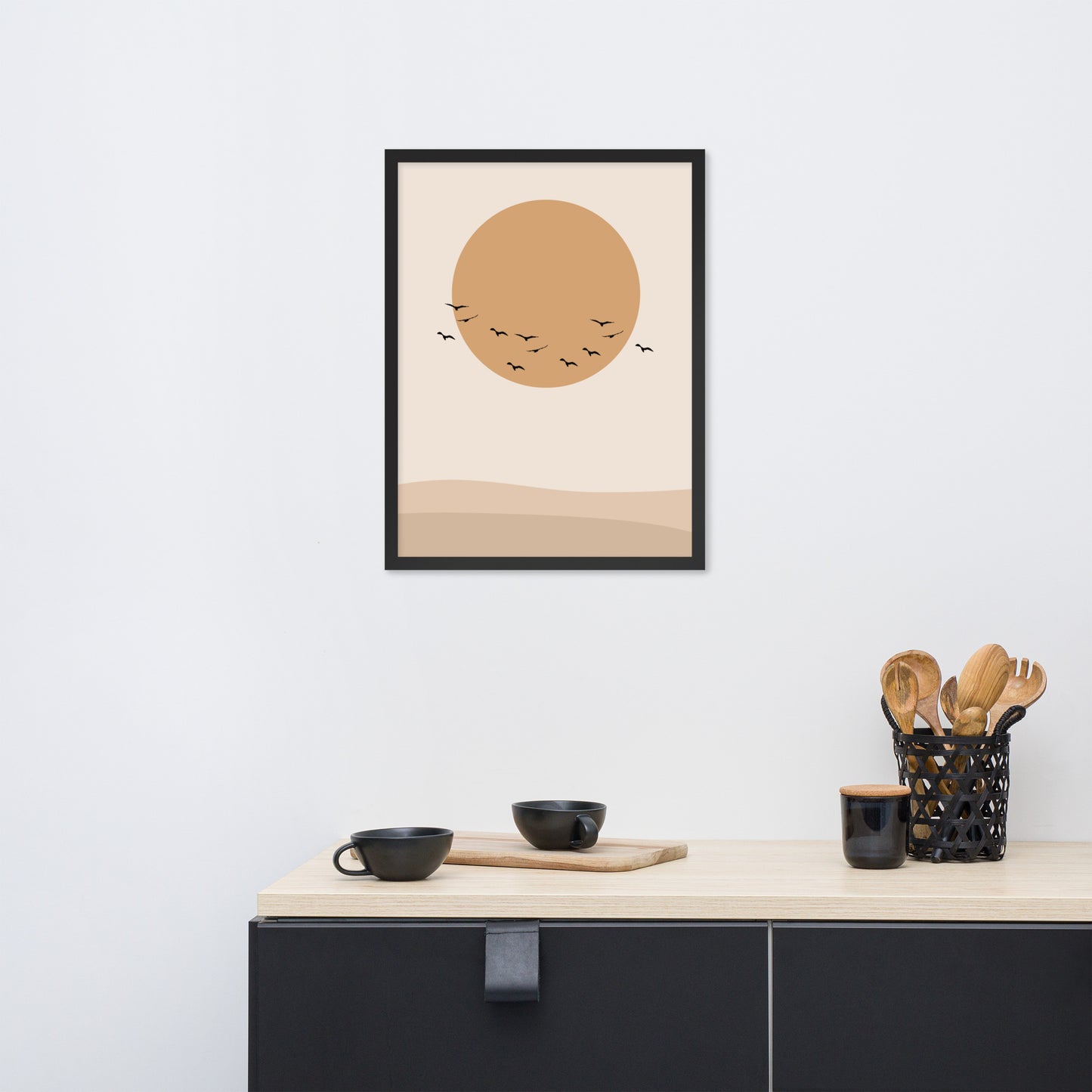 DESERT SUN Framed poster