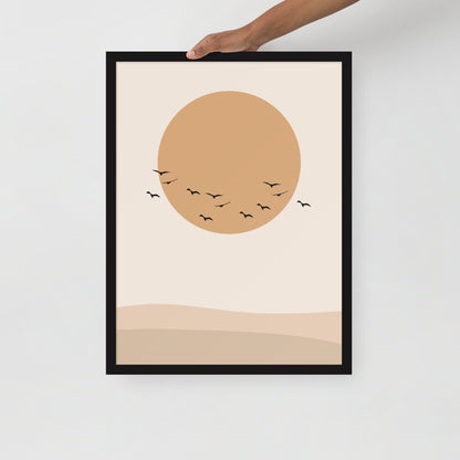DESERT SUN Framed poster
