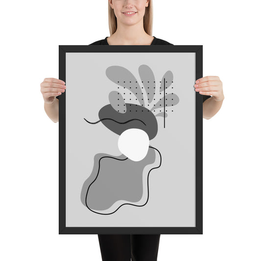 ABSTRACT SHAPES Framed poster - ASHRILEYPRINTS