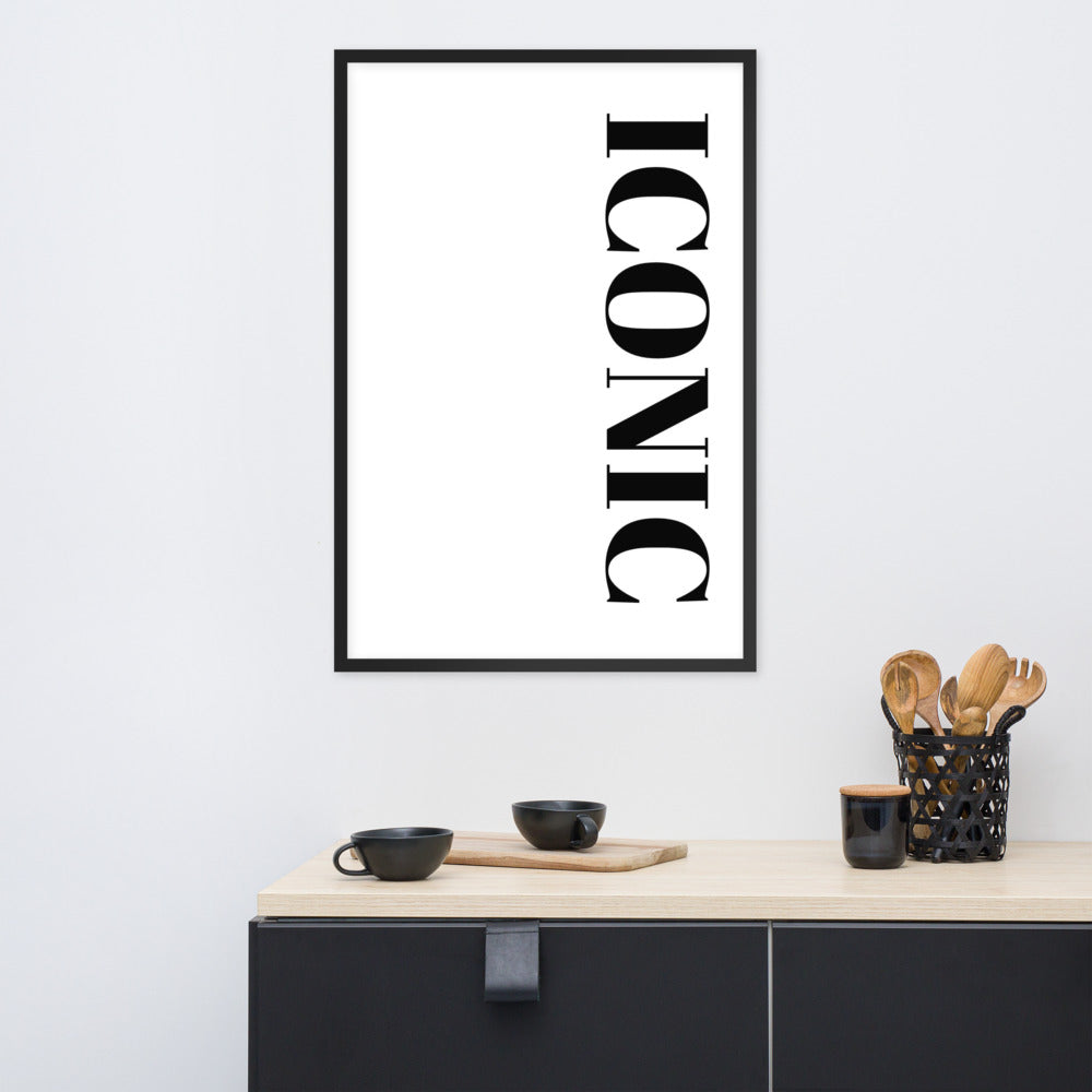 ICONIC Framed poster - ASHRILEYPRINTS