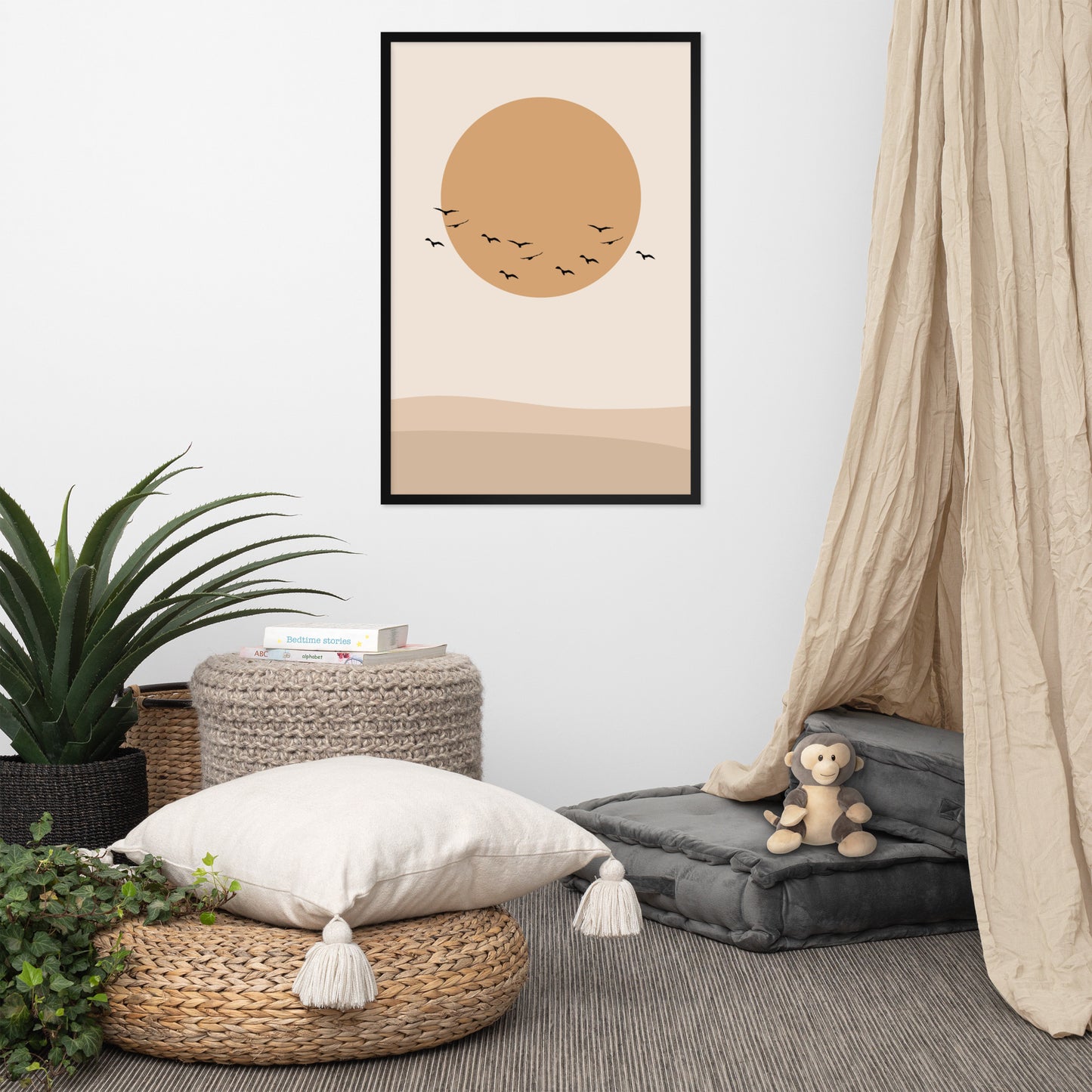DESERT SUN Framed poster