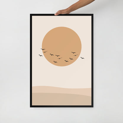 DESERT SUN Framed poster