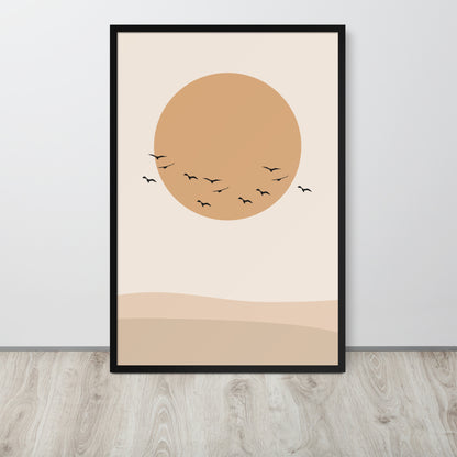 DESERT SUN Framed poster