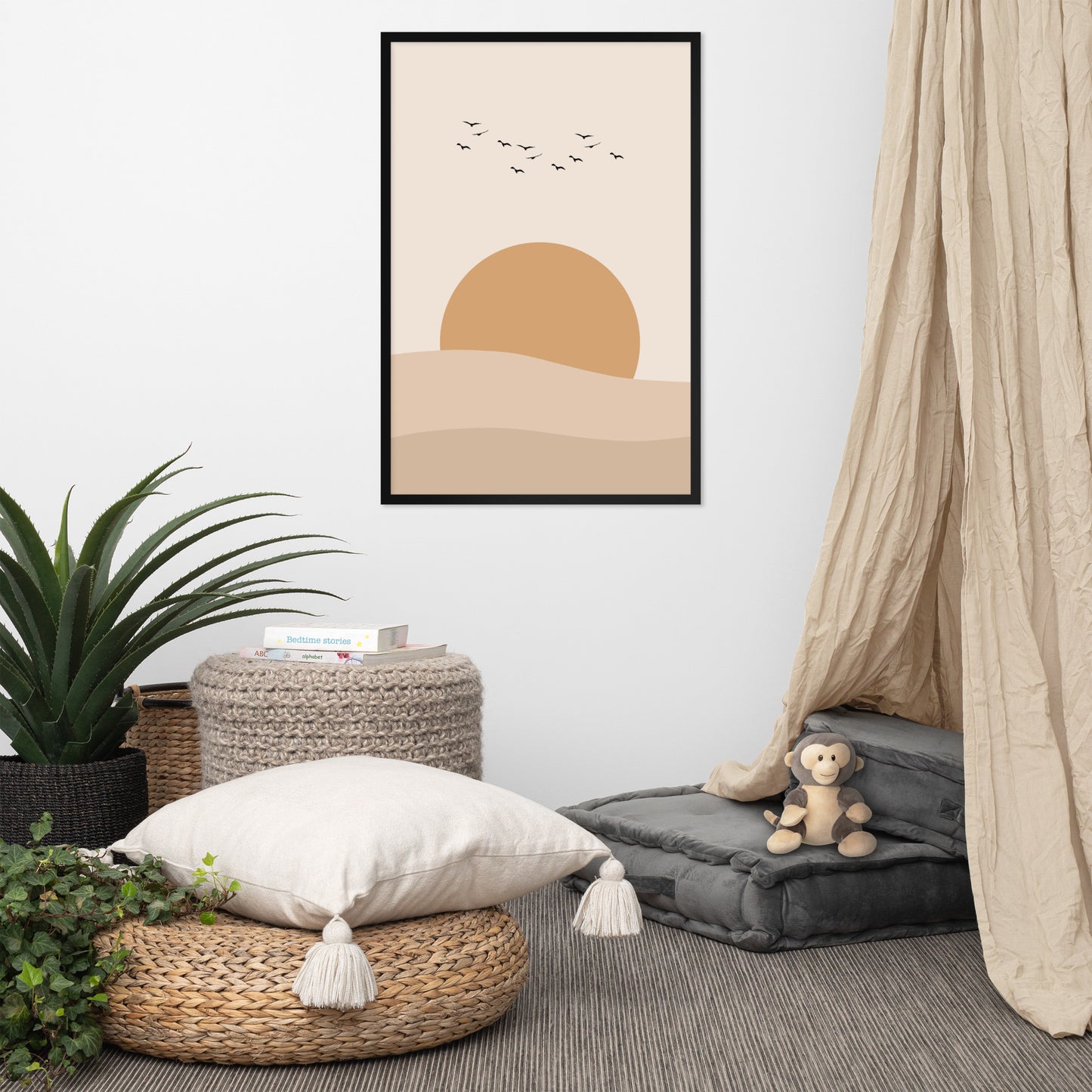 DESERT SUNSET Framed poster