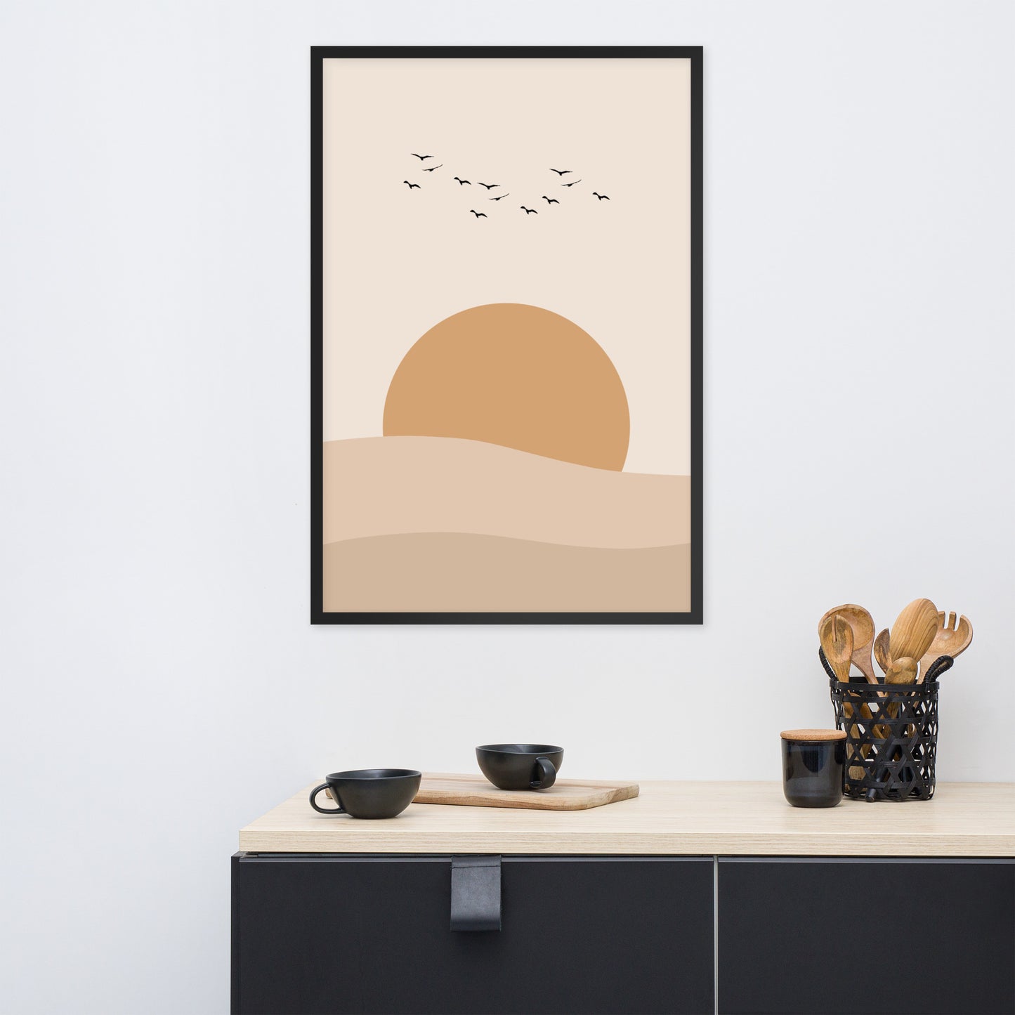 DESERT SUNSET Framed poster