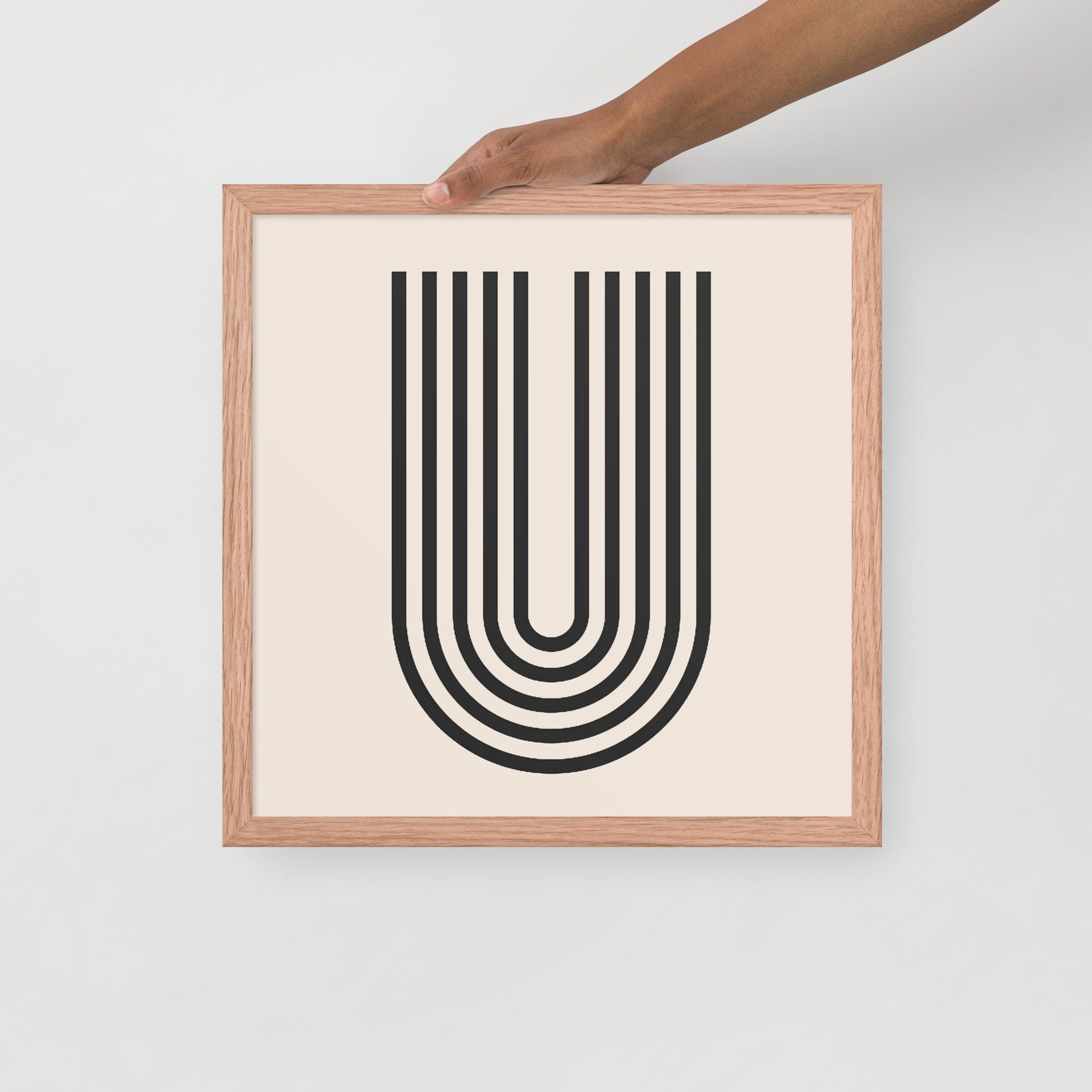 GEOMETRIC LINE Framed poster - ASHRILEYPRINTS