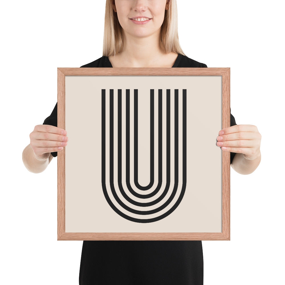 GEOMETRIC LINE Framed poster - ASHRILEYPRINTS