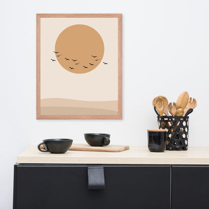 DESERT SUN Framed poster