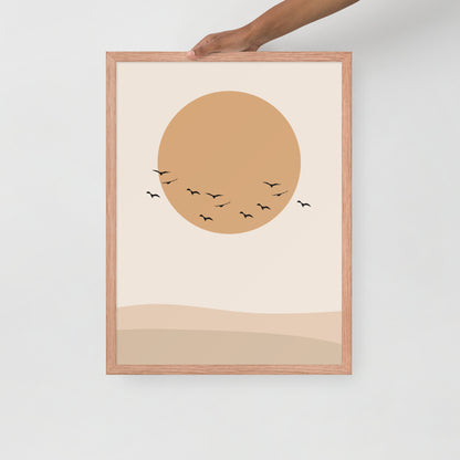 DESERT SUN Framed poster