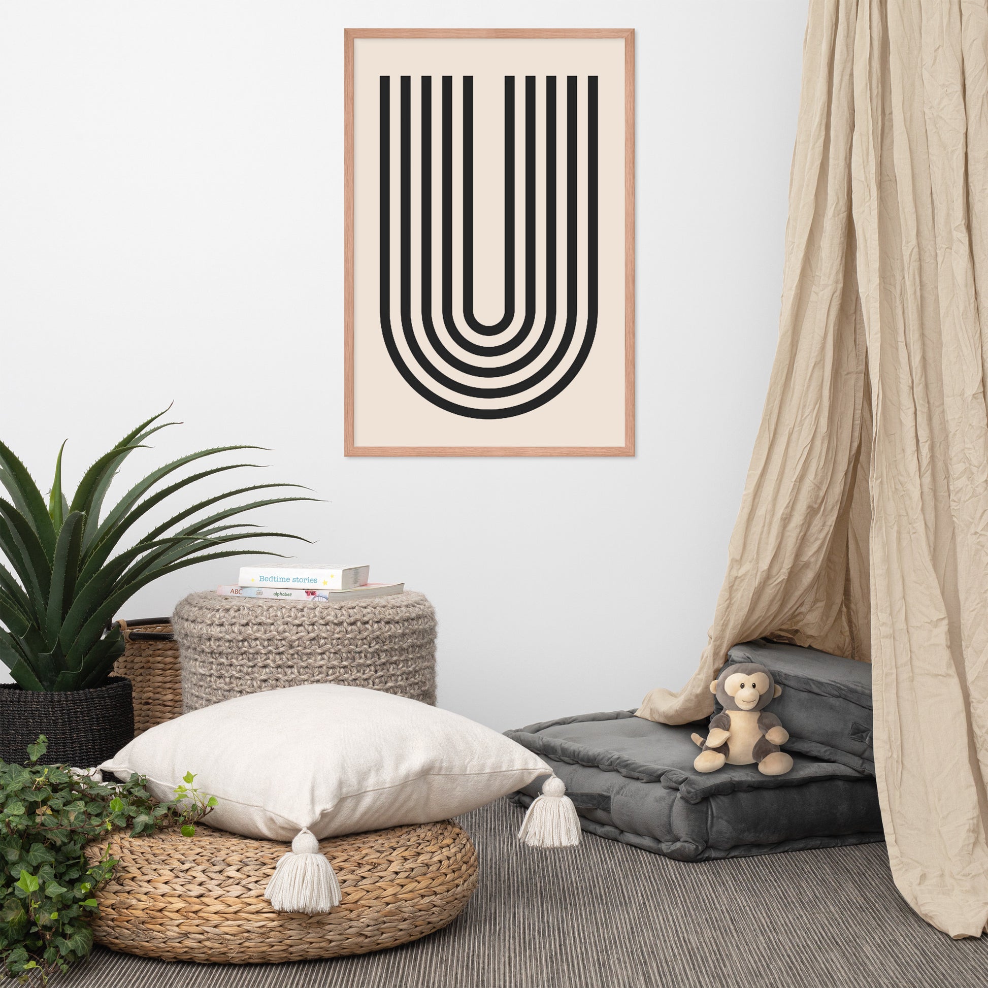 GEOMETRIC LINE Framed poster - ASHRILEYPRINTS