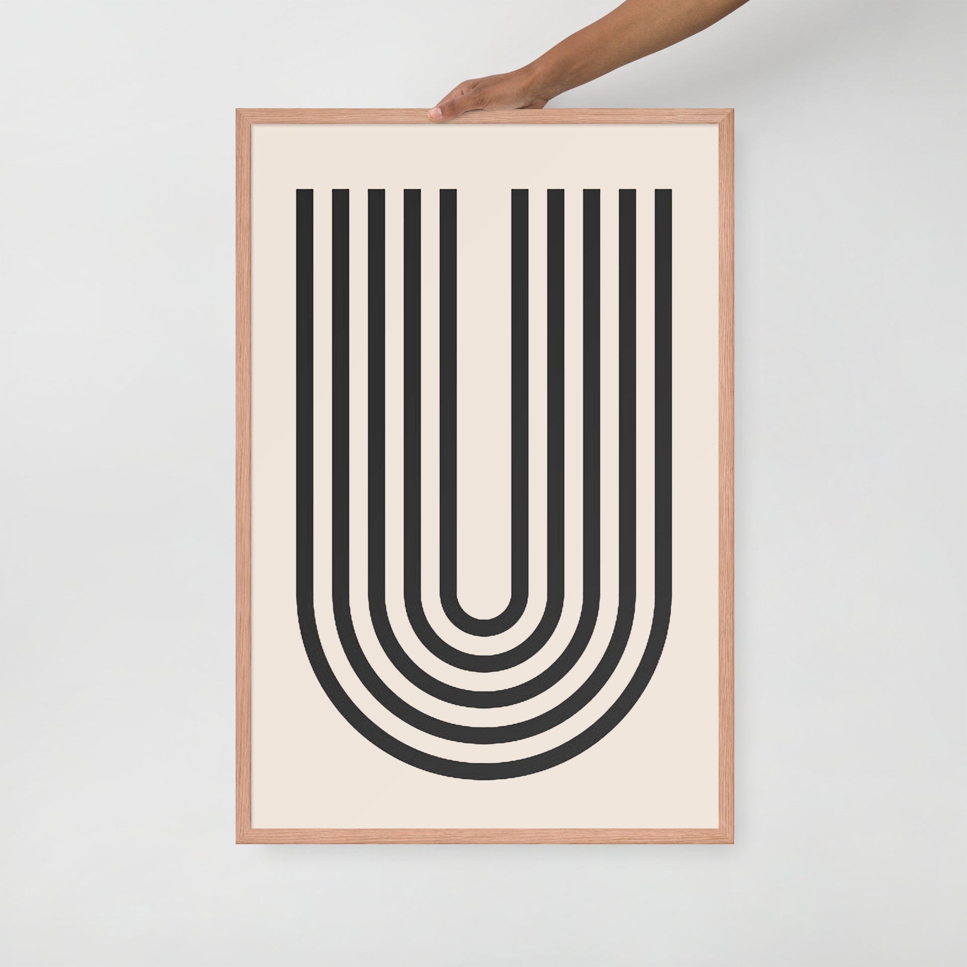 GEOMETRIC LINE Framed poster - ASHRILEYPRINTS