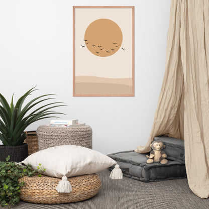 DESERT SUN Framed poster