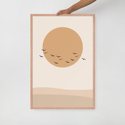 DESERT SUN Framed poster