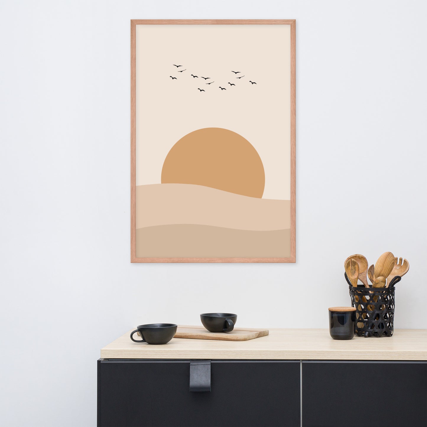 DESERT SUNSET Framed poster