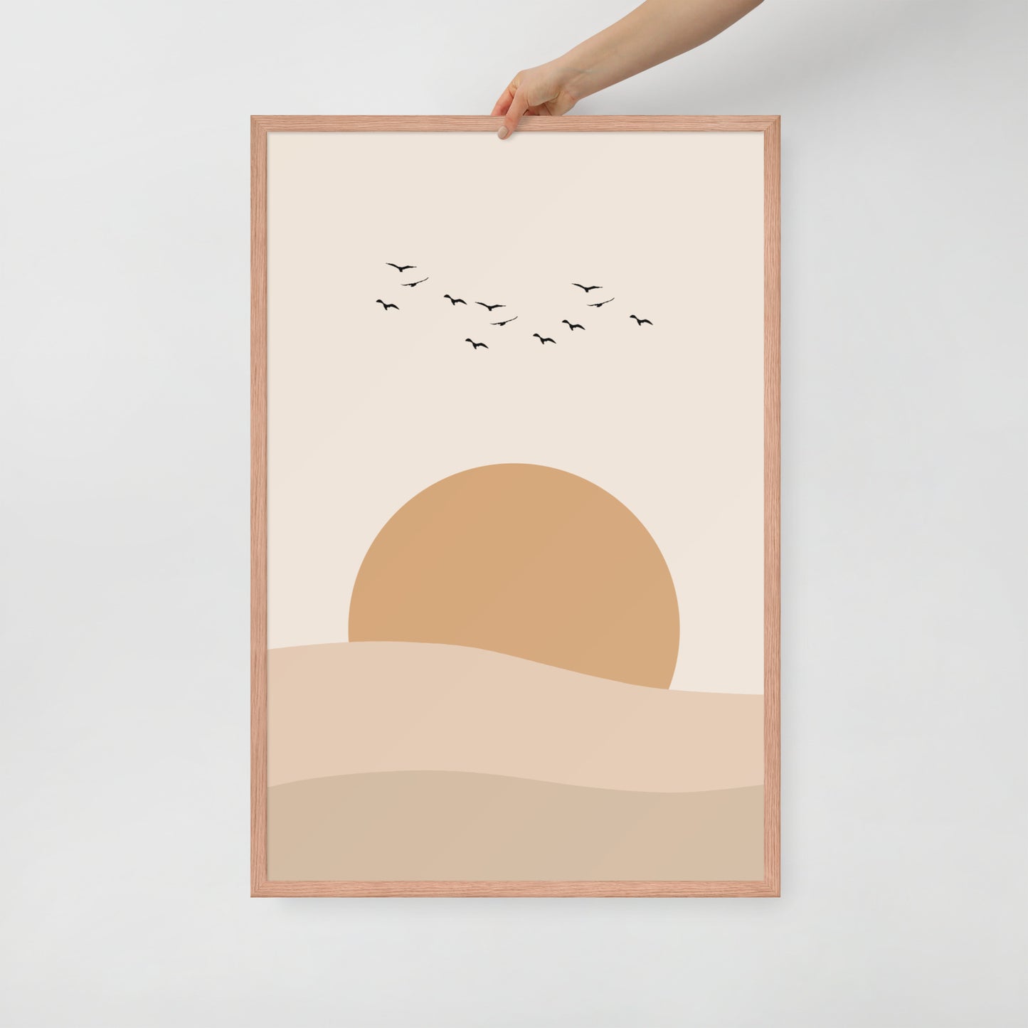 DESERT SUNSET Framed poster