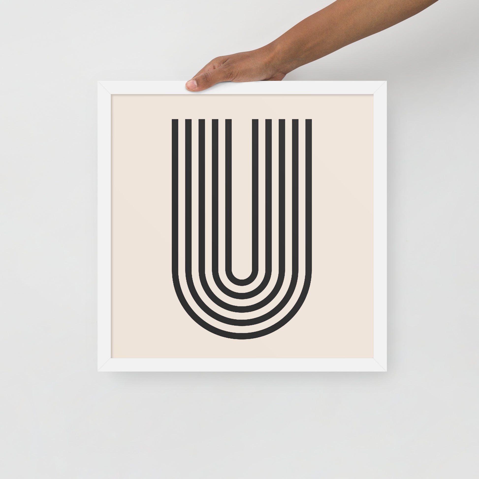GEOMETRIC LINE Framed poster - ASHRILEYPRINTS