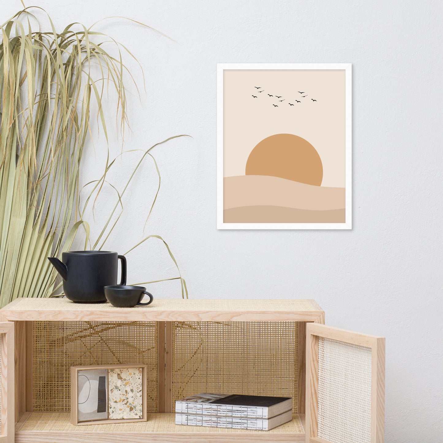 DESERT SUNSET Framed poster