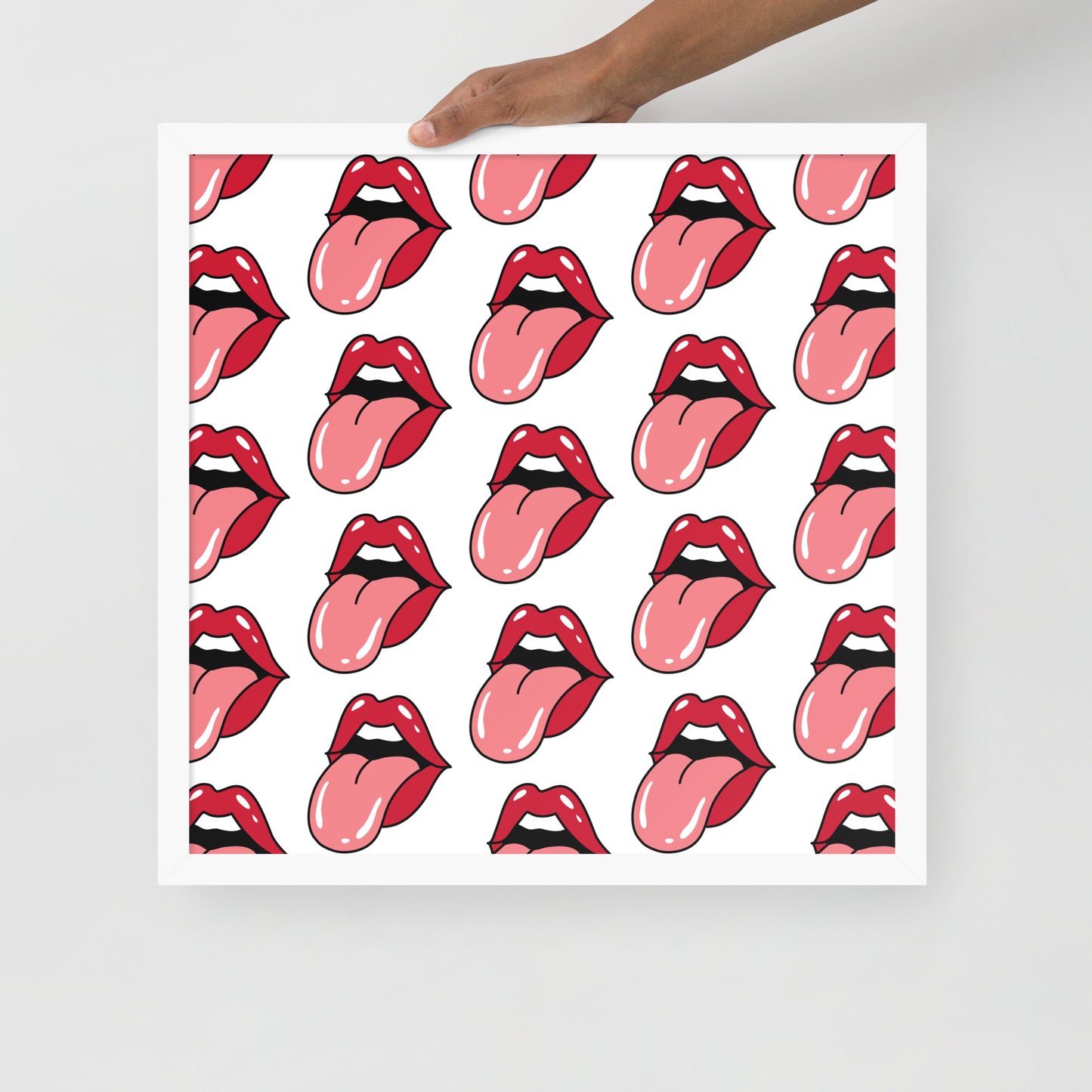 POP ART LIPS Framed poster