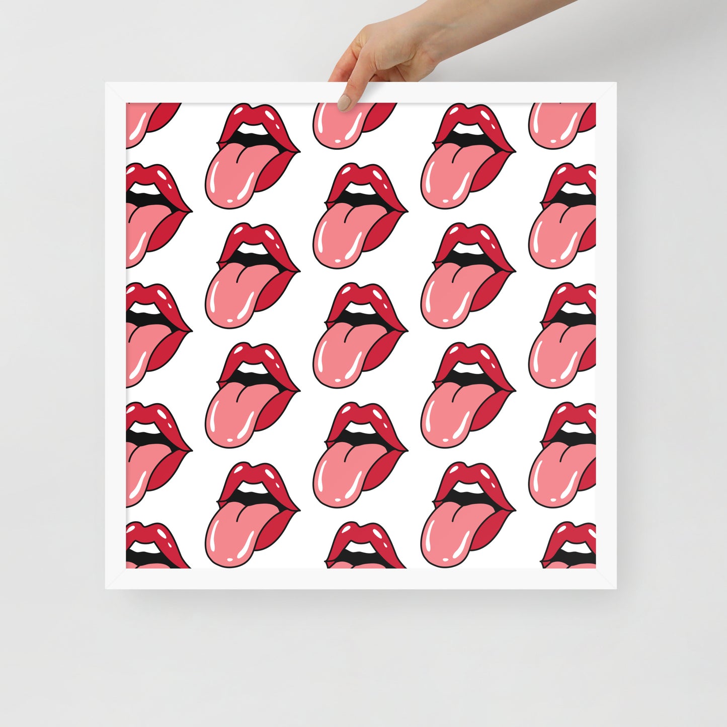 POP ART LIPS Framed poster