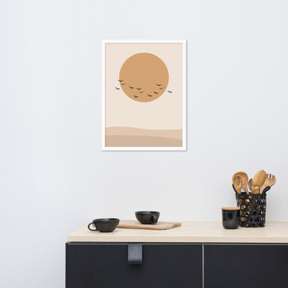 DESERT SUN Framed poster