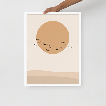 DESERT SUN Framed poster