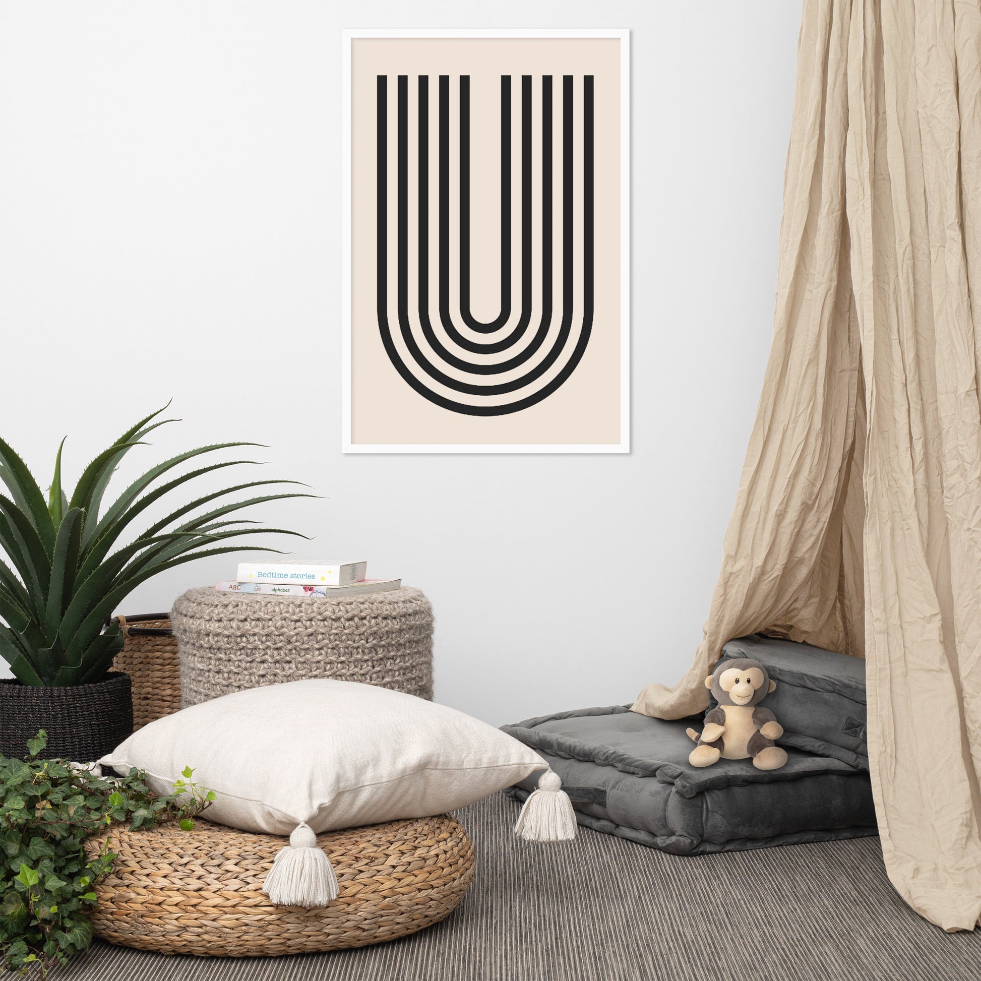 GEOMETRIC LINE Framed poster - ASHRILEYPRINTS