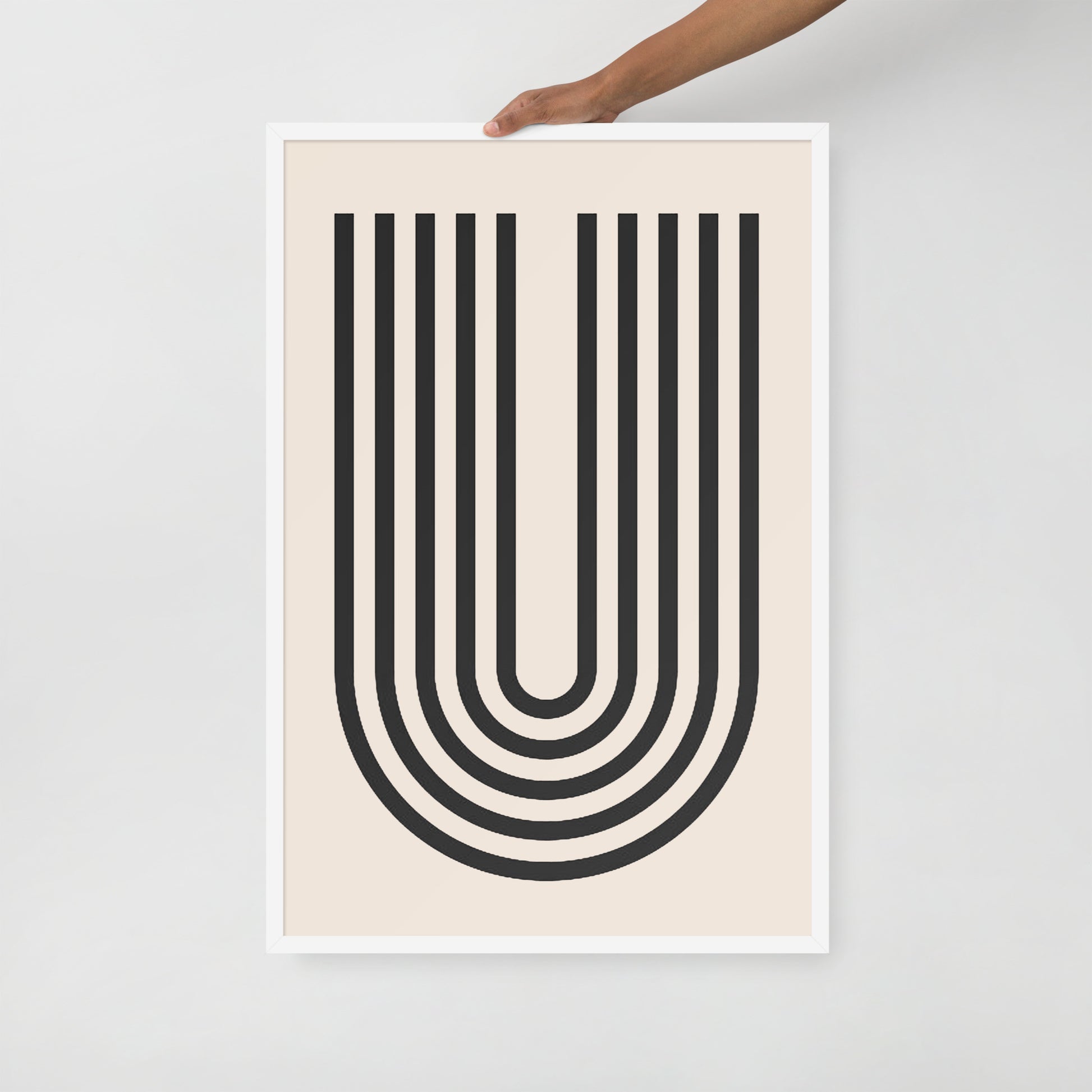 GEOMETRIC LINE Framed poster - ASHRILEYPRINTS
