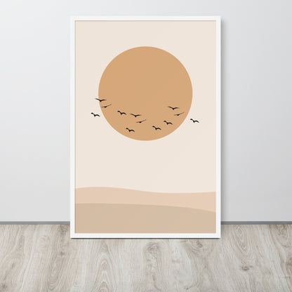 DESERT SUN Framed poster
