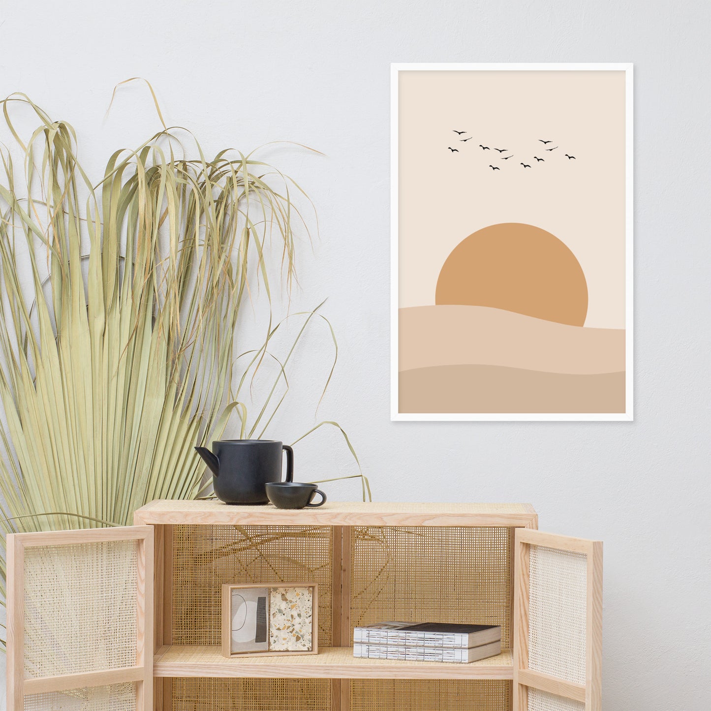 DESERT SUNSET Framed poster