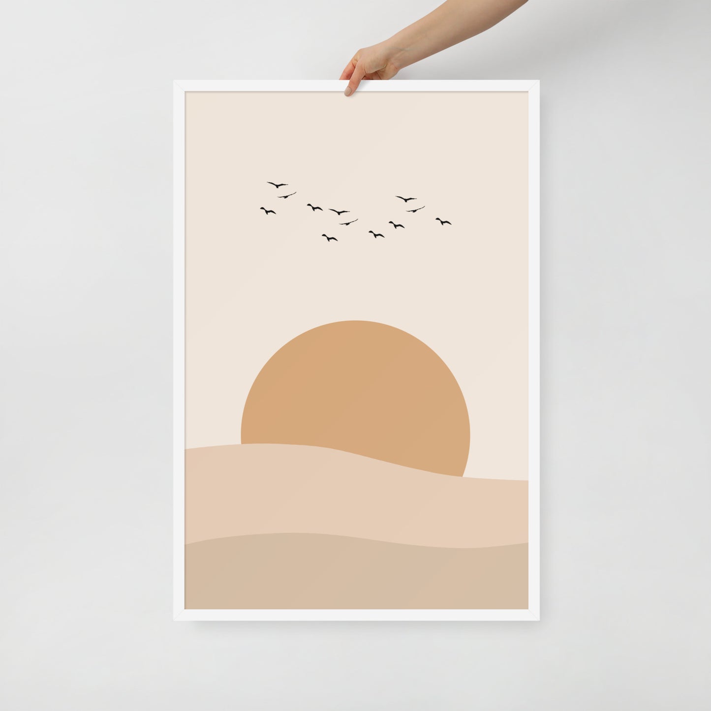 DESERT SUNSET Framed poster