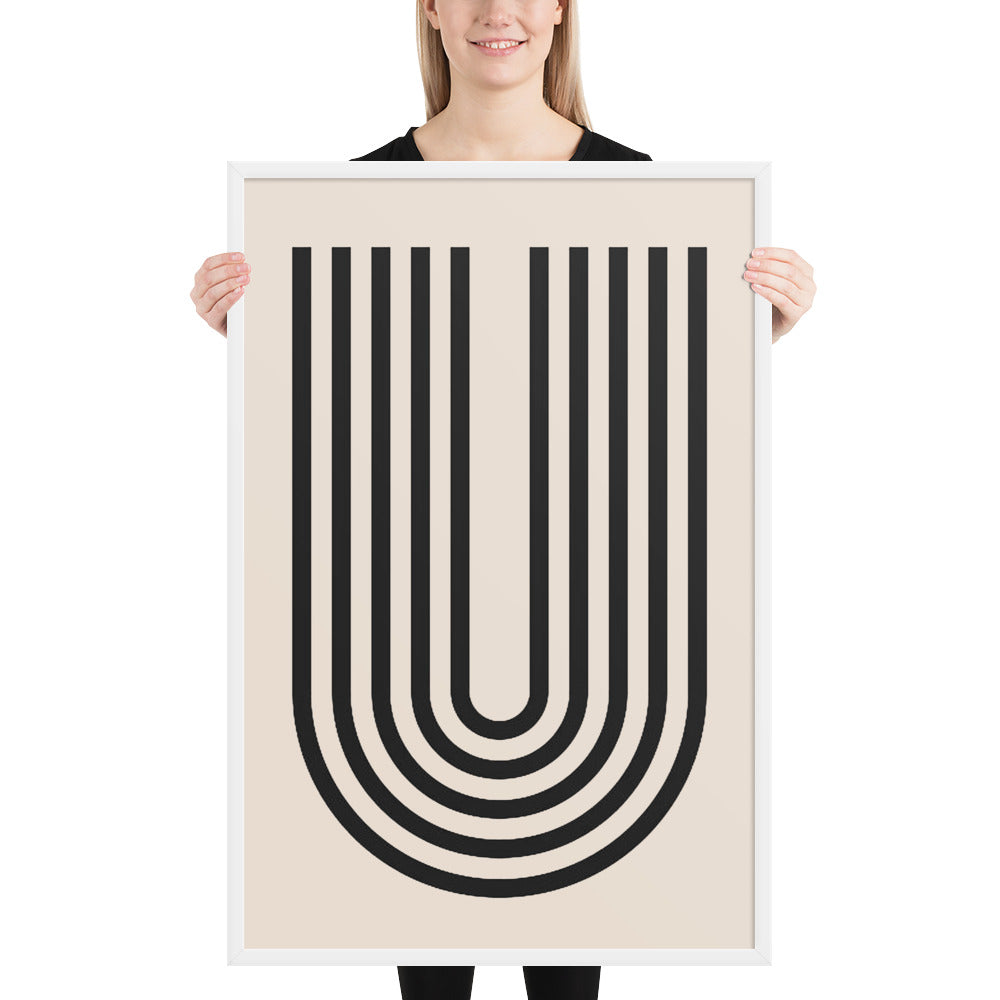GEOMETRIC LINE Framed poster - ASHRILEYPRINTS