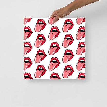 POP ART LIPS Poster