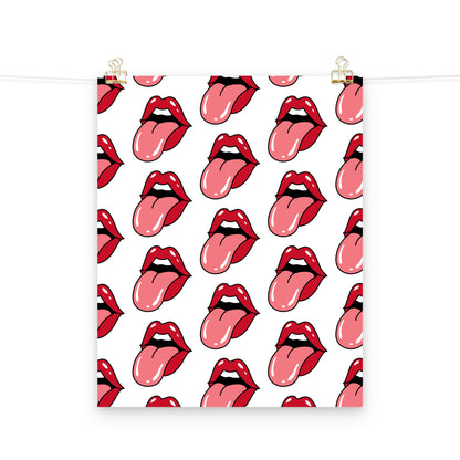 POP ART LIPS Poster