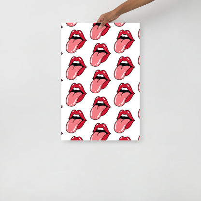 POP ART LIPS Poster