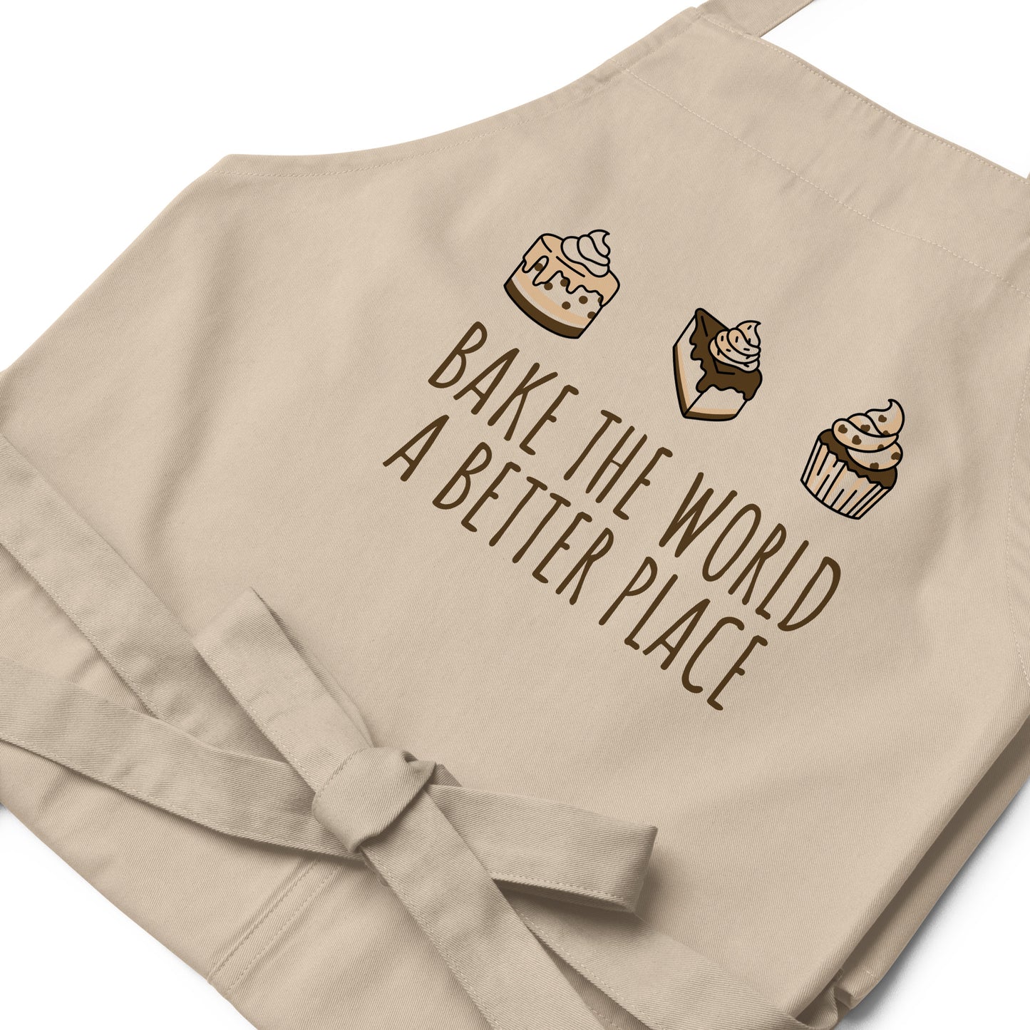 BAKE THE WORLD Organic cotton apron
